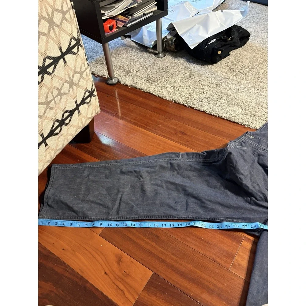 Vtg Sears Perma Prest Tri-Bend Carpenter Bib Overalls 36x30 Farmer Pants Union